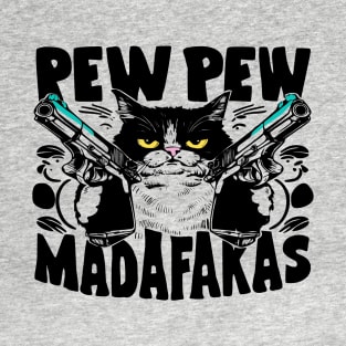 pew pew cat T-Shirt